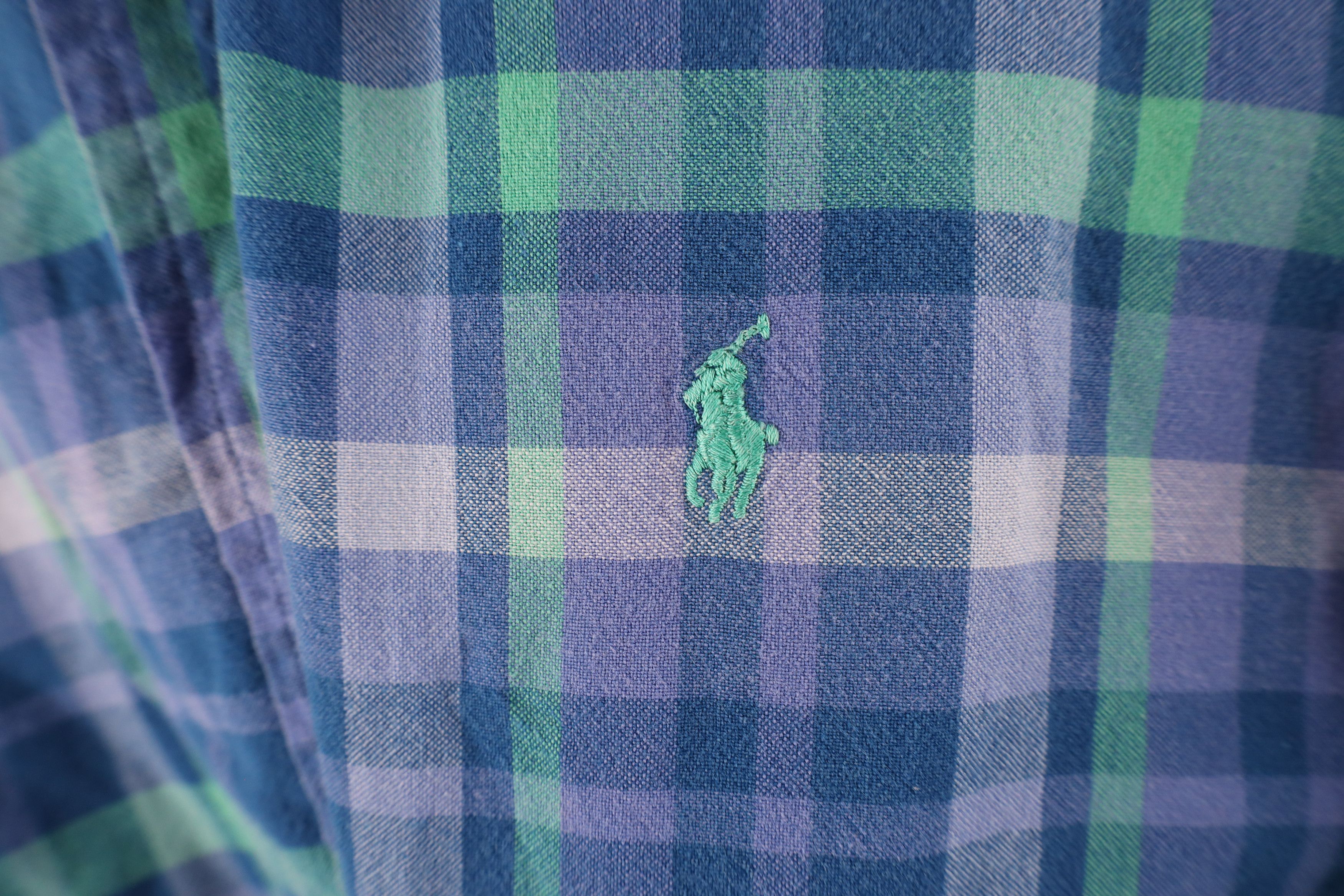 Ralph Lauren × Vintage Vintage 90s Ralph Lauren Bradfield Flannel Button Down Shirt Size US M / EU 48-50 / 2 - 4 Thumbnail
