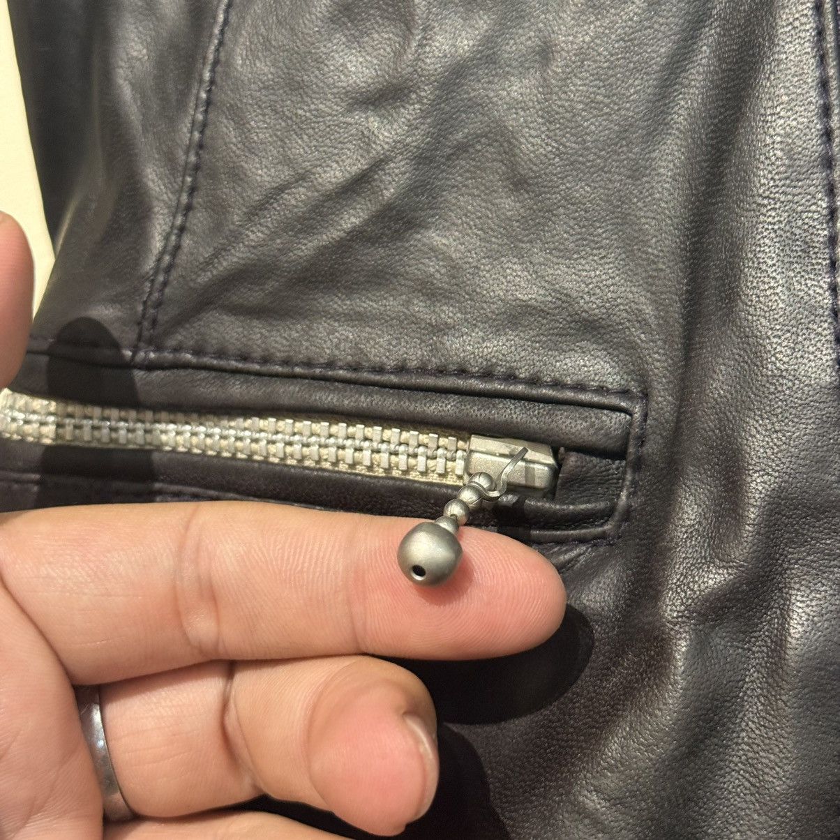 Hysteric Glamour × Japanese Brand × Vintage Hysteric Glamour Leather Jacket Size XS / US 0-2 / IT 36-38 - 6 Thumbnail