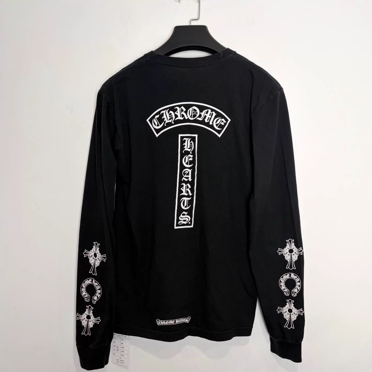 Chrome Hearts Chrome Hearts Black 3-Element Arm Horseshoe T-bar LS M Size US M / EU 48-50 / 2 - 2 Thumbnail