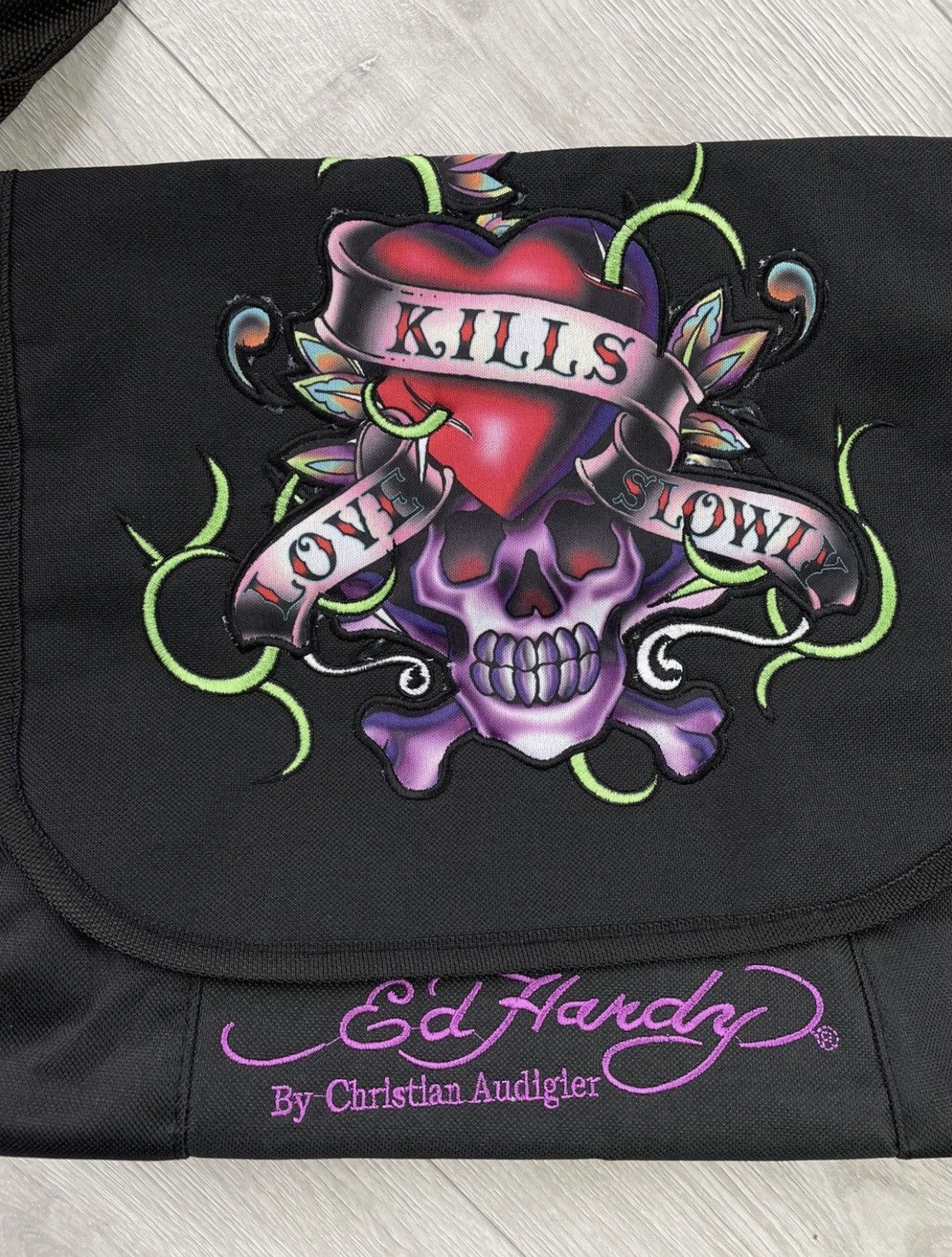 Christian Audigier × Ed Hardy × Vintage 🔥Ed Hardy bag vintage nwt messenger Size ONE SIZE - 3 Thumbnail