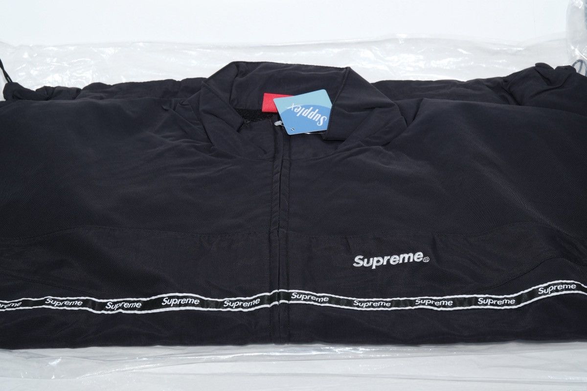 Supreme Supreme Logo Taping Track Jacket Black ( M ) SS26 Size US M / EU 48-50 / 2 - 3 Thumbnail