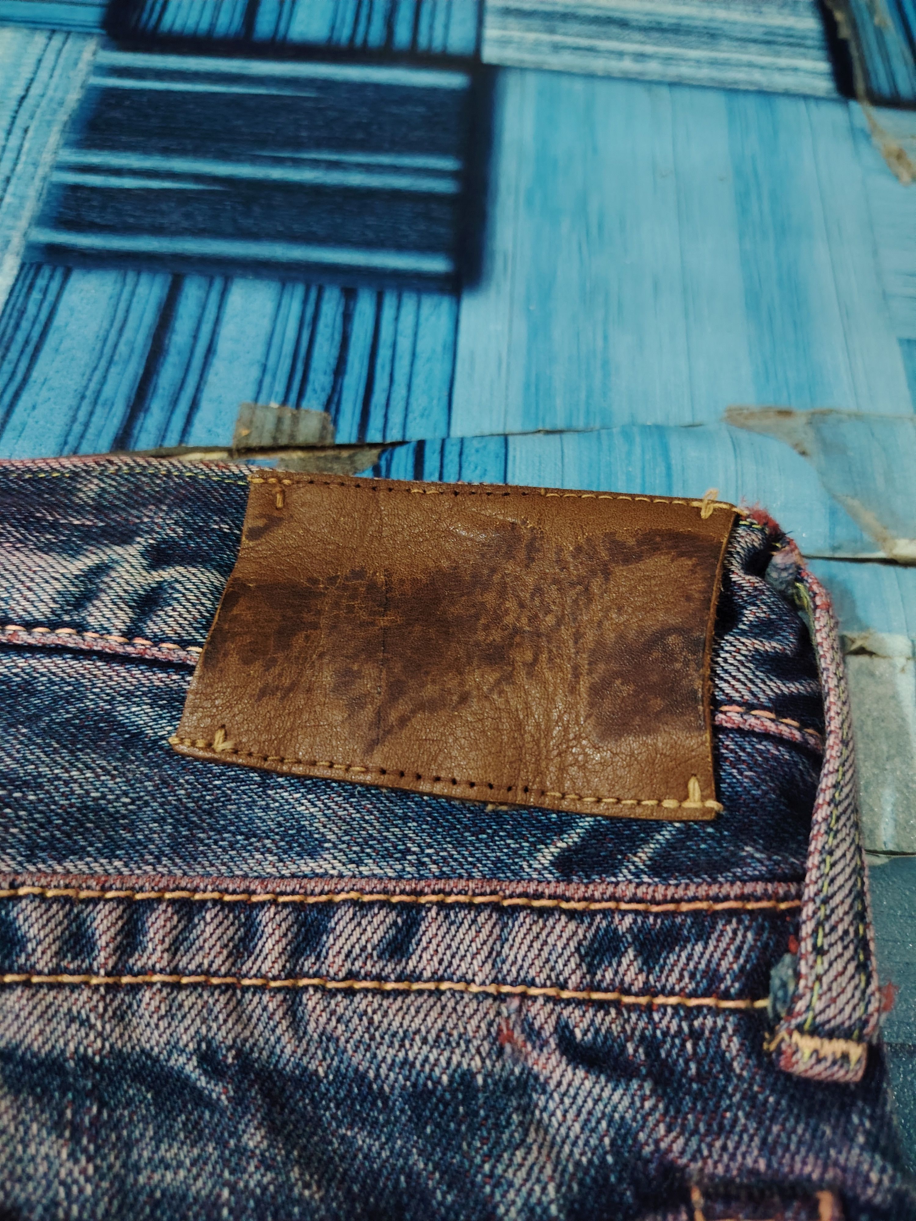 Full Count & Co. Japanese Fullcount Flared Jeans Distressed denim Size US 31 - 19 Thumbnail