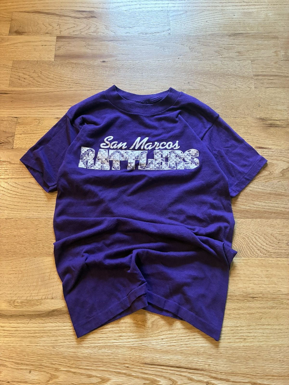 Vintage Vintage 80s Made In USA San Marcos Rattlers Tee Size US XS / EU 42 / 0 - 1 Thumbnail