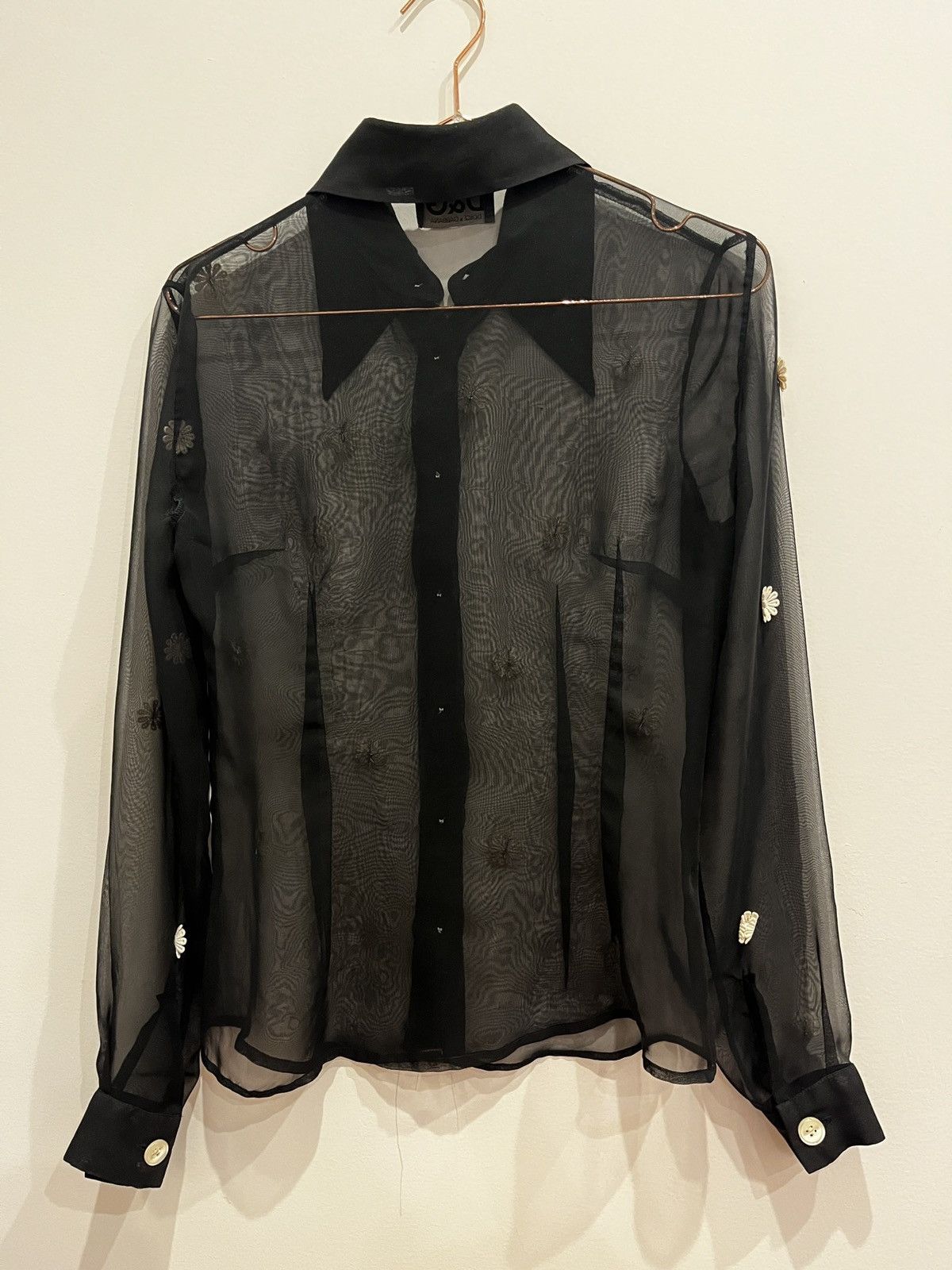 Dolce & Gabbana Vintage Dolce & Gabbana Sheer Button Up Shirt (unisex) Size US S / EU 44-46 / 1 - 15 Thumbnail