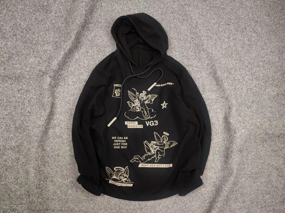 Japanese Brand Vagabond Studio Design Art Logo Make Sex Oversized Hoodie Size US M / EU 48-50 / 2 - 1 Thumbnail