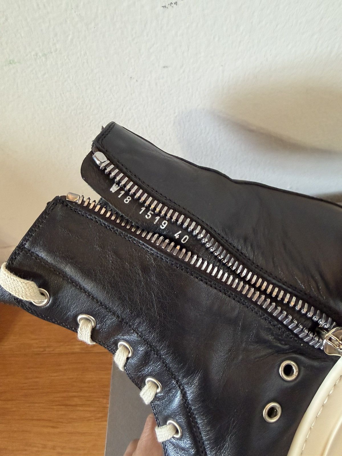 Rick Owens Main line leather sneakers Size US 7 / EU 40 - 5 Thumbnail