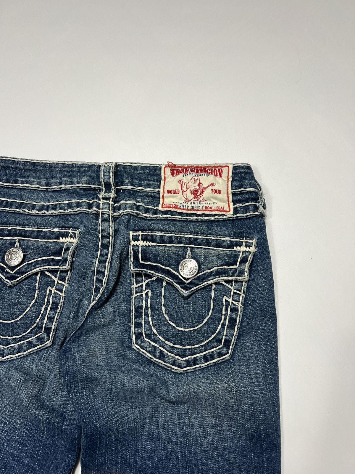 True Religion Vintage Y2K True Religion Billy Super Flare Low Rise Jeans Size 27" / US 4 / IT 40 - 4 Thumbnail