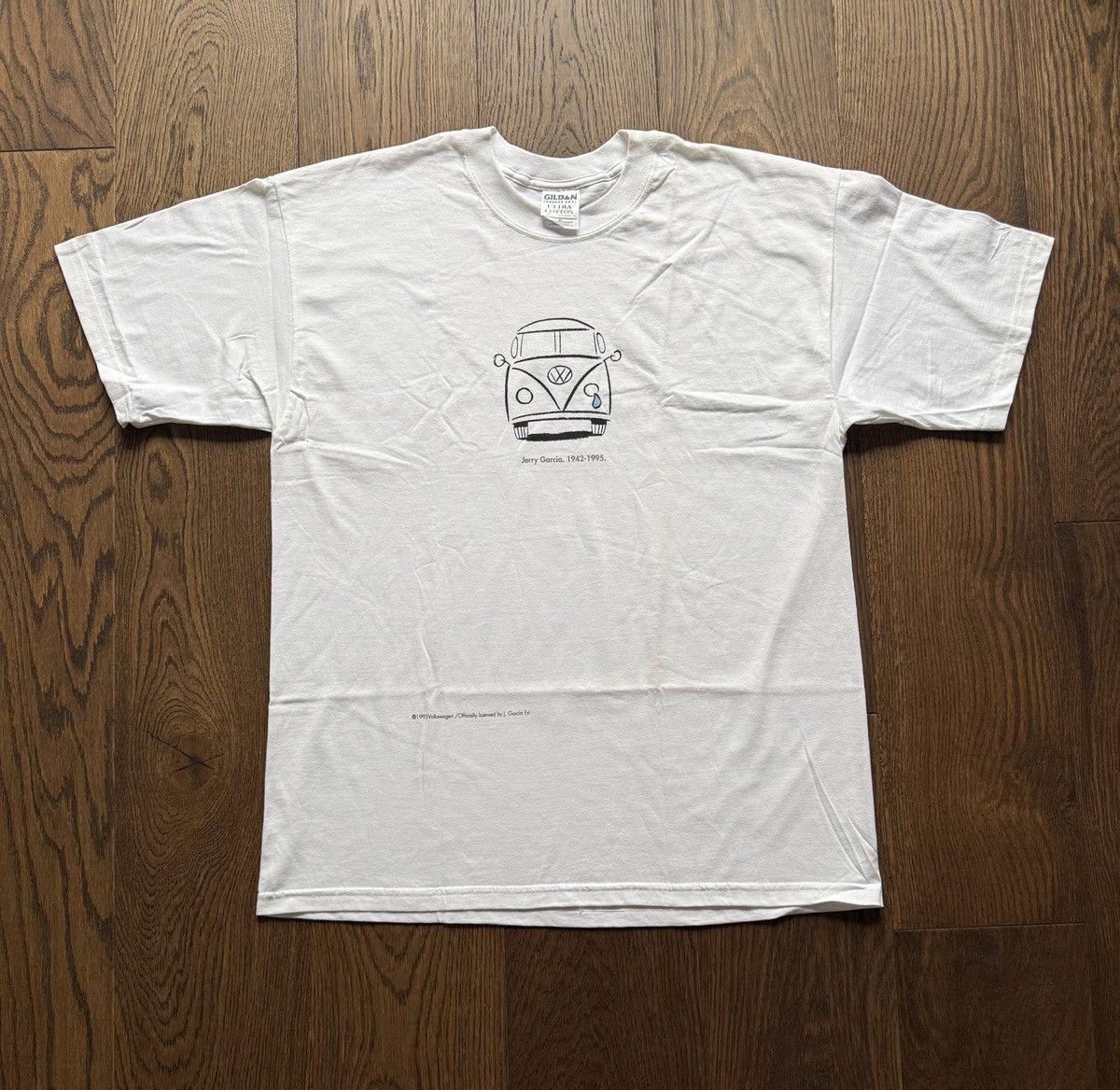 Vintage Vintage 90s Jerry Garcia Volkswagen Graphic Tee Size US XL / EU 56 / 4 - 2 Thumbnail