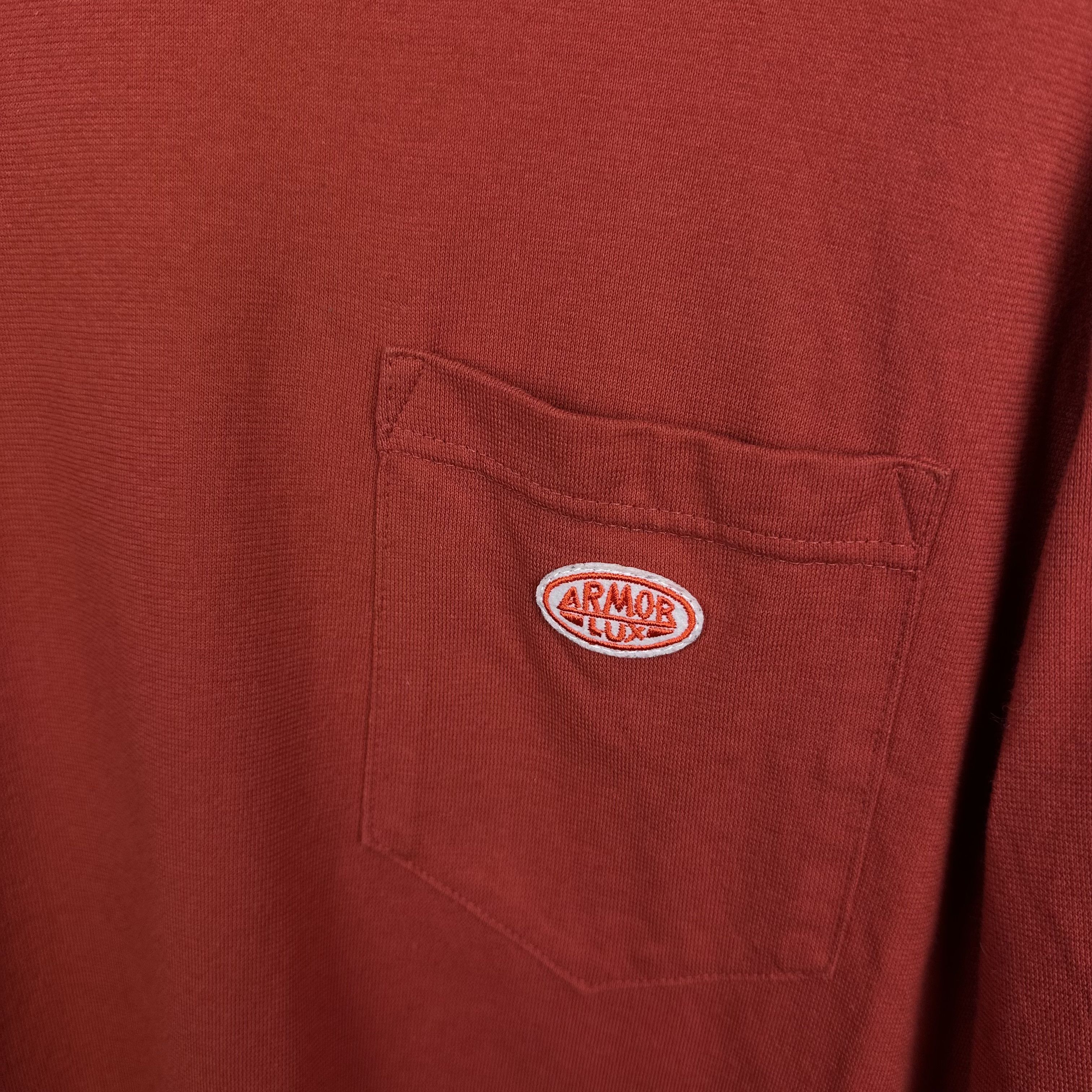 Armor-Lux Armor Lux long sleeve logo M L red cottton Size US L / EU 52-54 / 3 - 5 Thumbnail