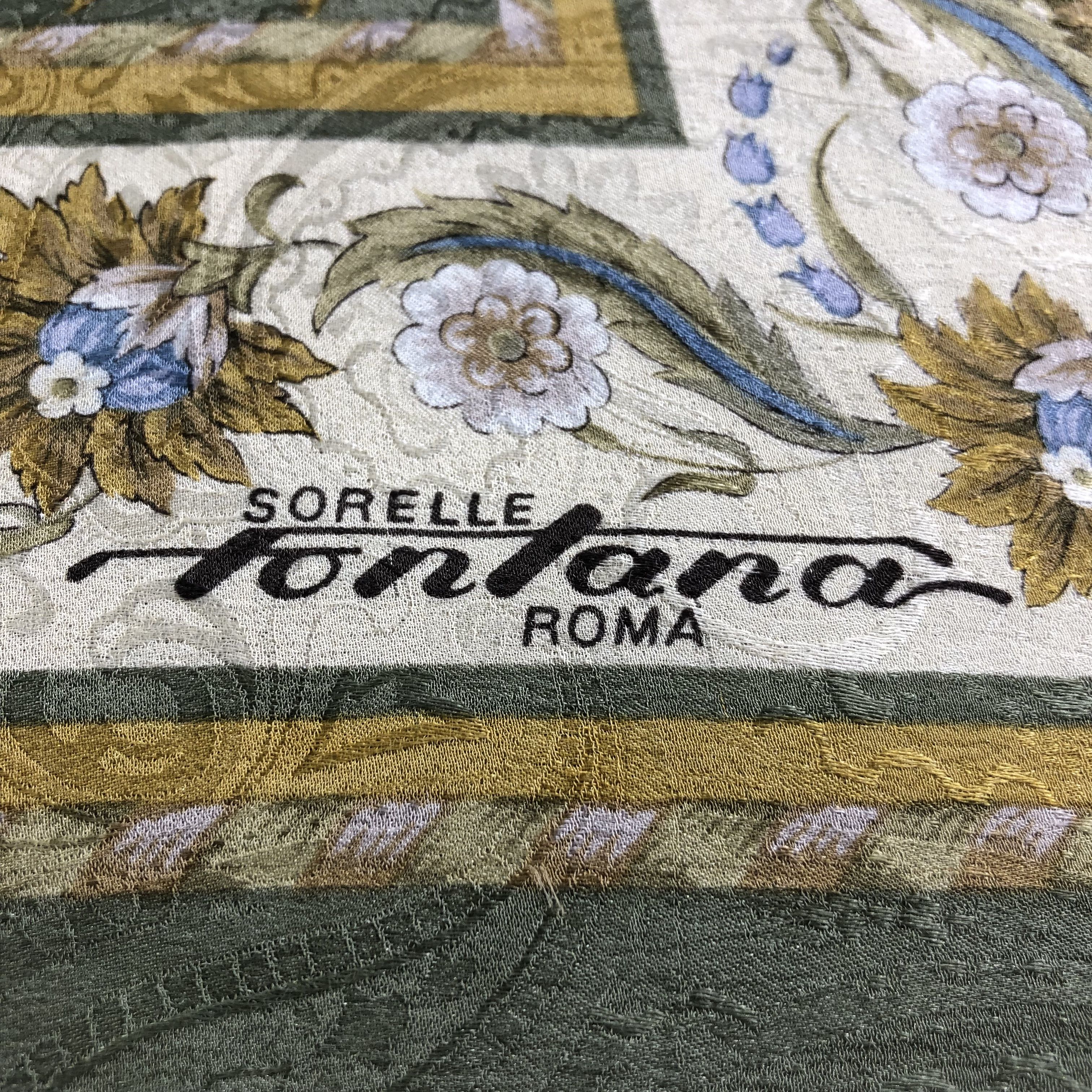 Japanese Brand Sorelle Fontana Paisley Silk Scarf M961 Size ONE SIZE - 3 Thumbnail