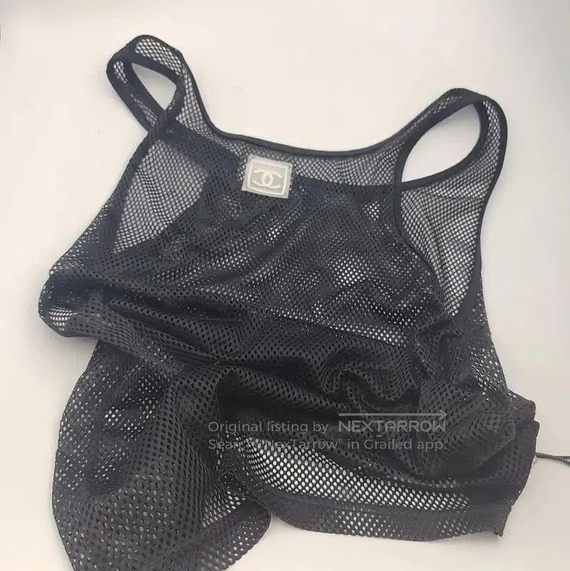 Chanel Chanel Black Mesh Women's Pullover Top . Size S / US 4 / IT 40 - 2 Thumbnail