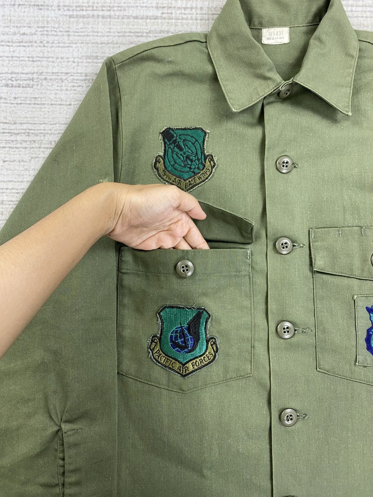 Vintage Vintage Pacific Air Force OG-507 Military Jacket Size US M / EU 48-50 / 2 - 8 Thumbnail