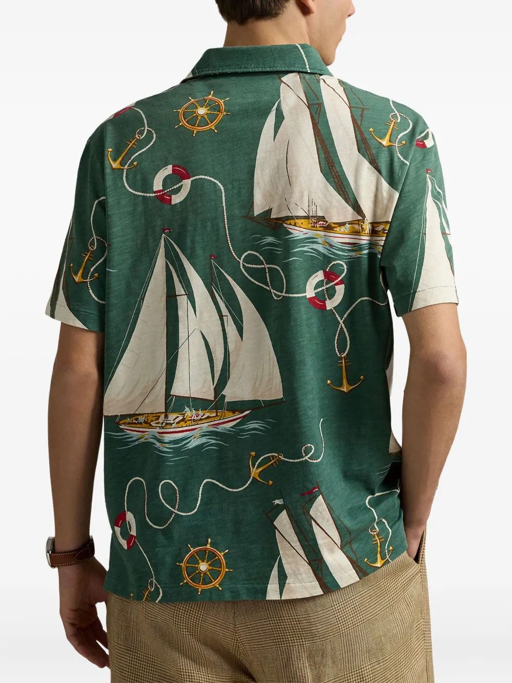 Other Sailboat-Print Polo Shirt Size US M / EU 48-50 / 2 - 3 Thumbnail