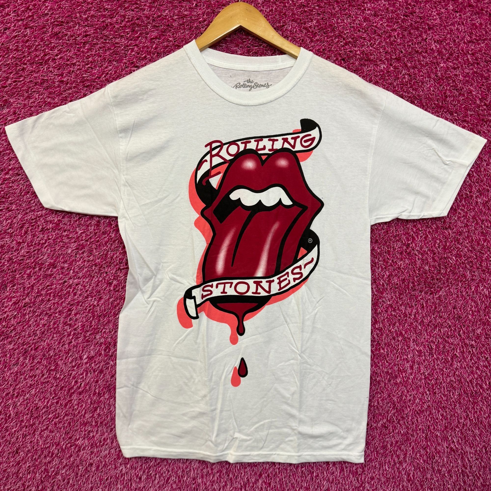 The Rolling Stones The Rolling Stones Bleeding Hot Lips Tattoo Rock Band Tee M Size US M / EU 48-50 / 2 - 1 Thumbnail