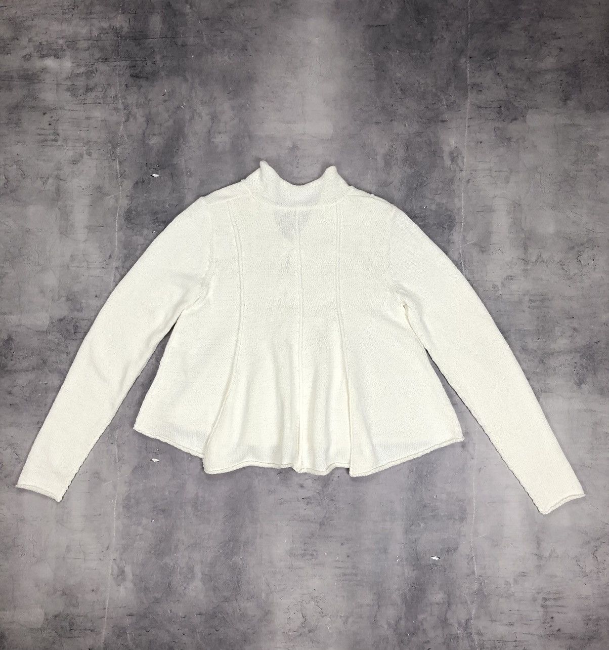Rundholz Rundholz Black Label Flared Panel Cardigan in Off-White Size M / US 6-8 / IT 42-44 - 2 Thumbnail