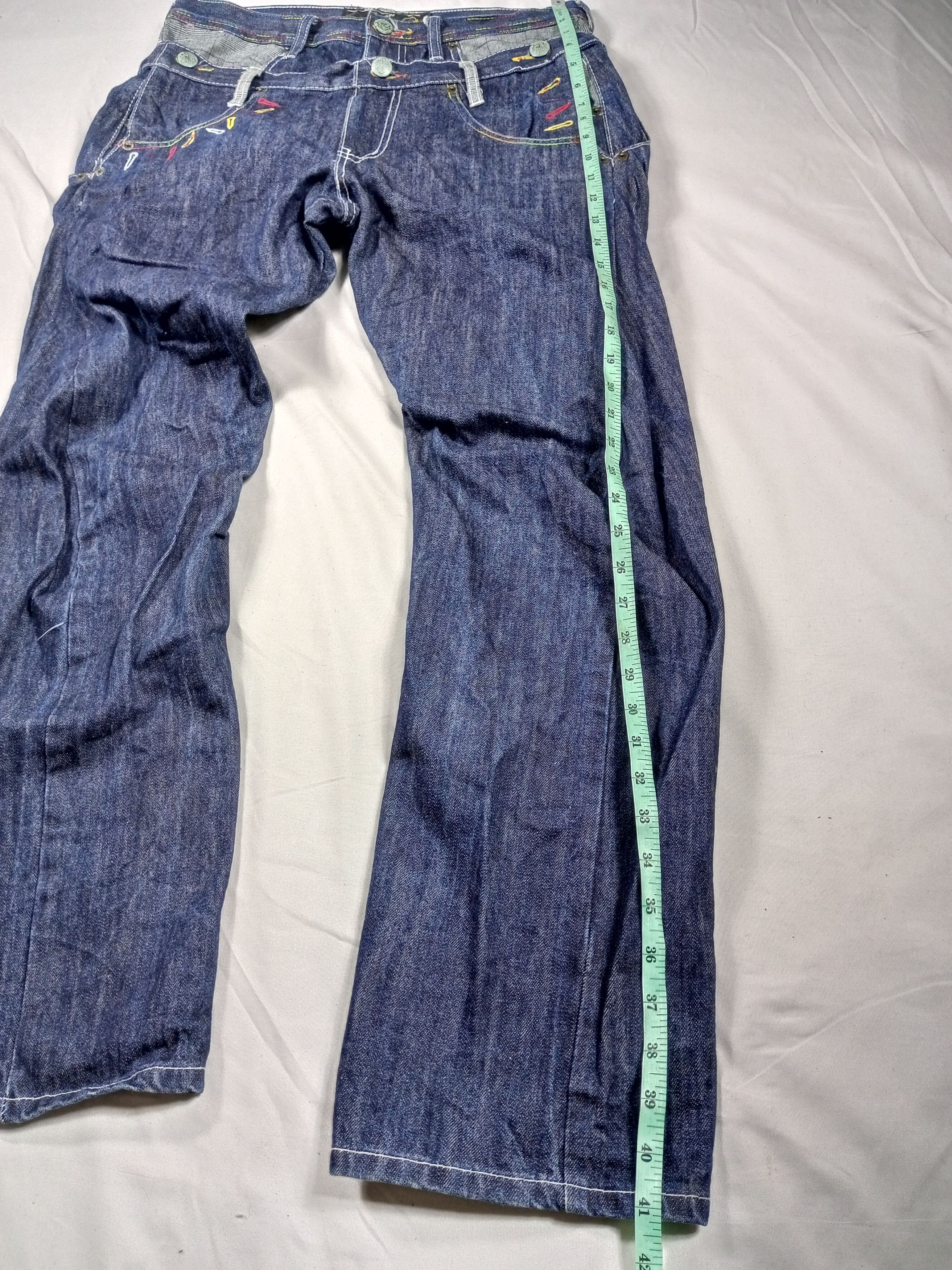 Japanese Brand BreathMINT Double Waist Japan Raw Denim Y2K Size US 32 / EU 48 - 9 Thumbnail