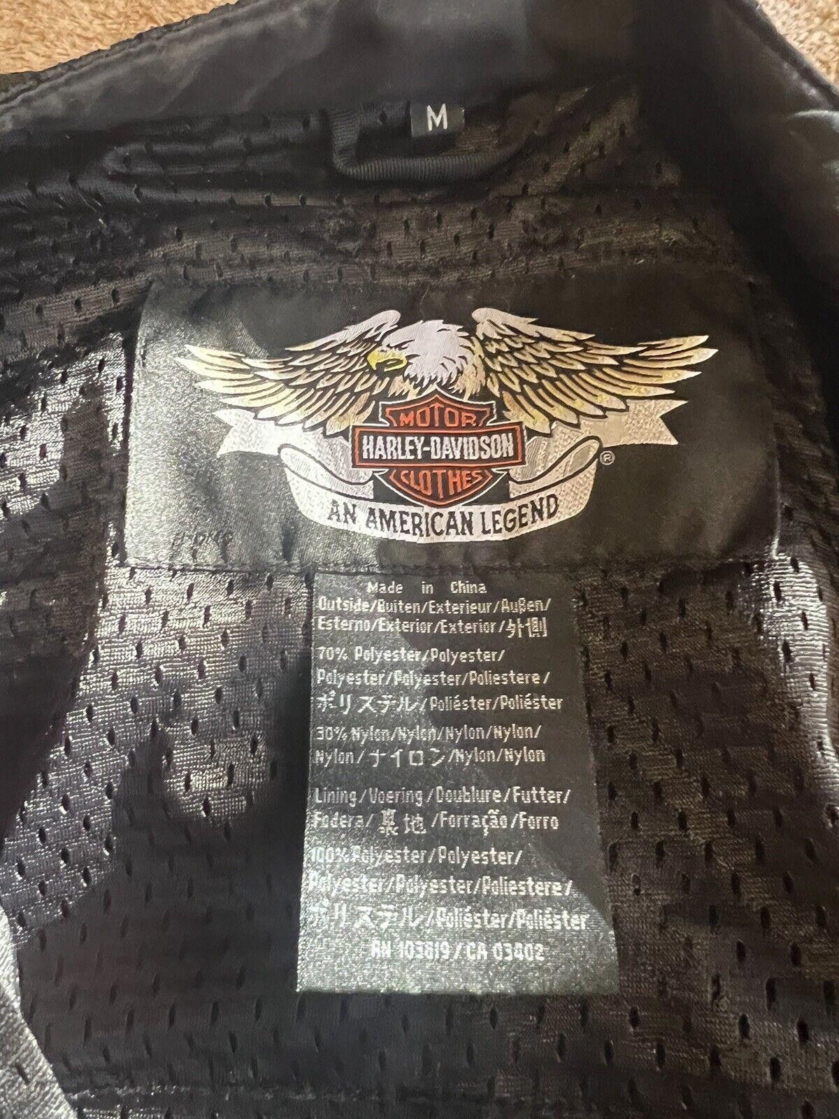 Harley Davidson Harley-Davidson Men's Mesh Motorcycle Jacket - Size Medium Size ONE SIZE - 3 Thumbnail