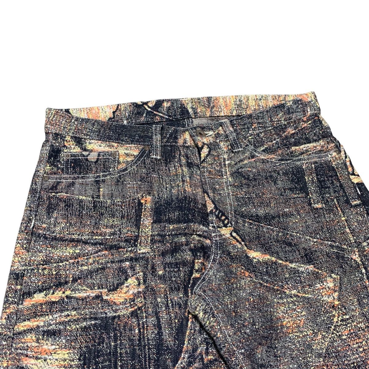 Issey Miyake ❤️‍🔥AW08❤️‍🔥 ISSEY MIYAKE BORO SKELETON DENIM JEANS Size US 32 / EU 48 - 2 Thumbnail