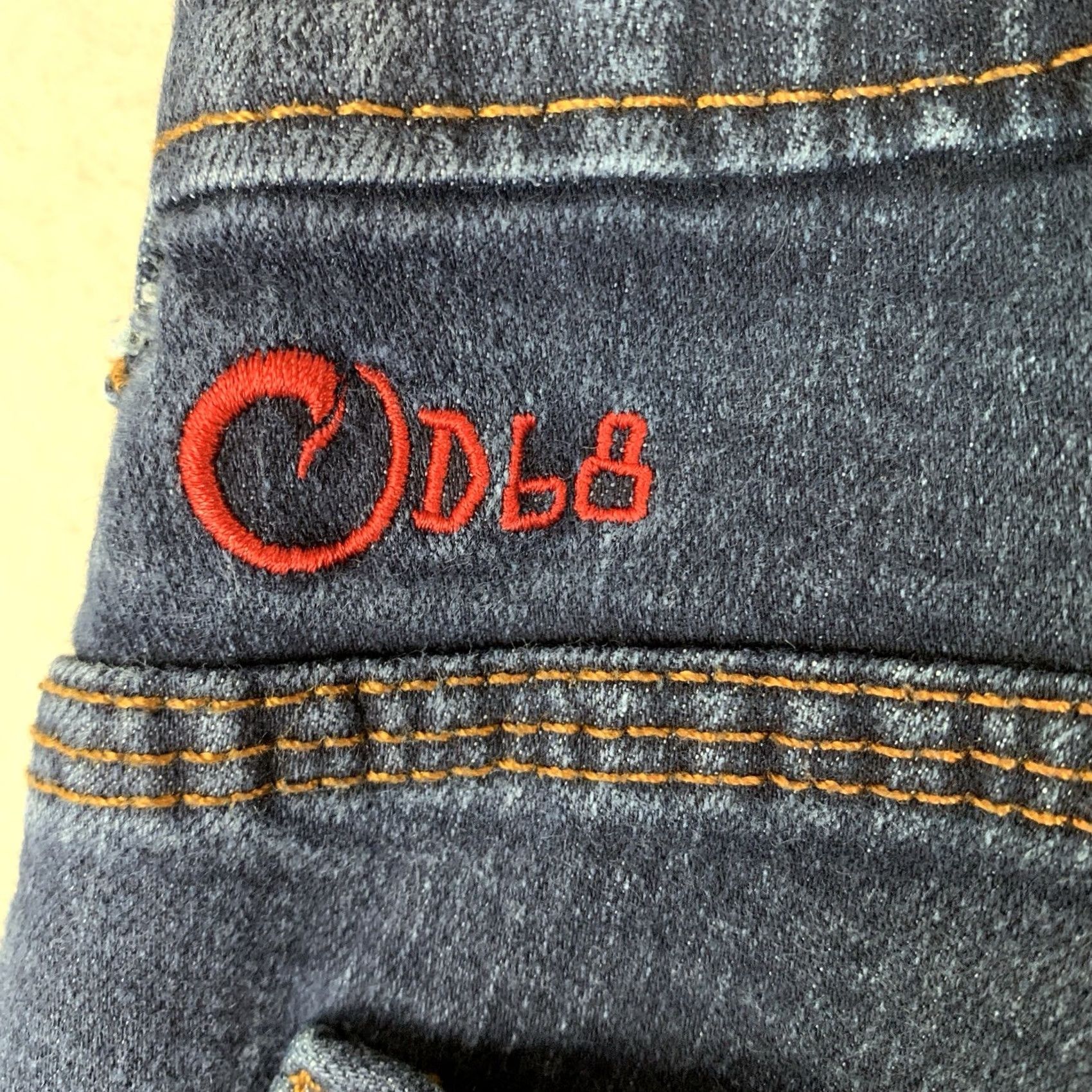 Vintage Origin Jeans Men 36x28 (27) Blue Denim Fighter Fit Delta 68 D68 Made In USA Jeans Men Blue Denim 5-Pocket Zipper Button Vintage No Size US 36 / EU 52 - 4 Thumbnail