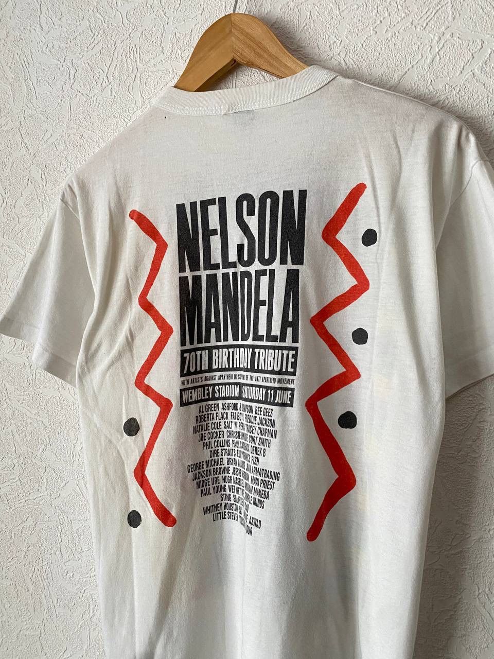 Vintage 1988 Nelson Mandela 70th Birthday Tribute Wembley Concert Size US L / EU 52-54 / 3 - 7 Thumbnail