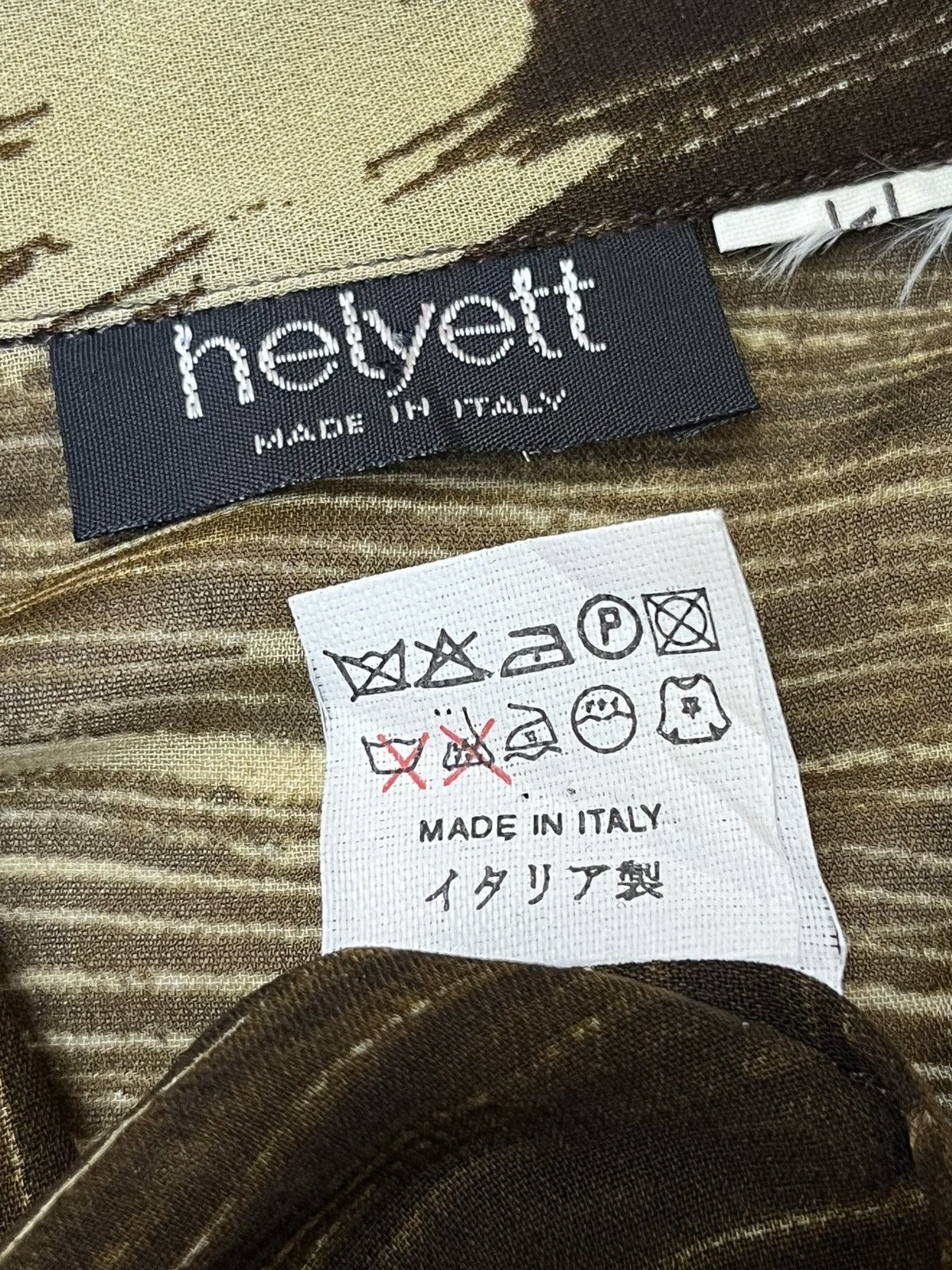 Christopher Nemeth NICE🔥VINTAGE HELYETT MADE IN ITALY VISCOSE BUTTON UPS SHIRT Size US XL / EU 56 / 4 - 11 Thumbnail
