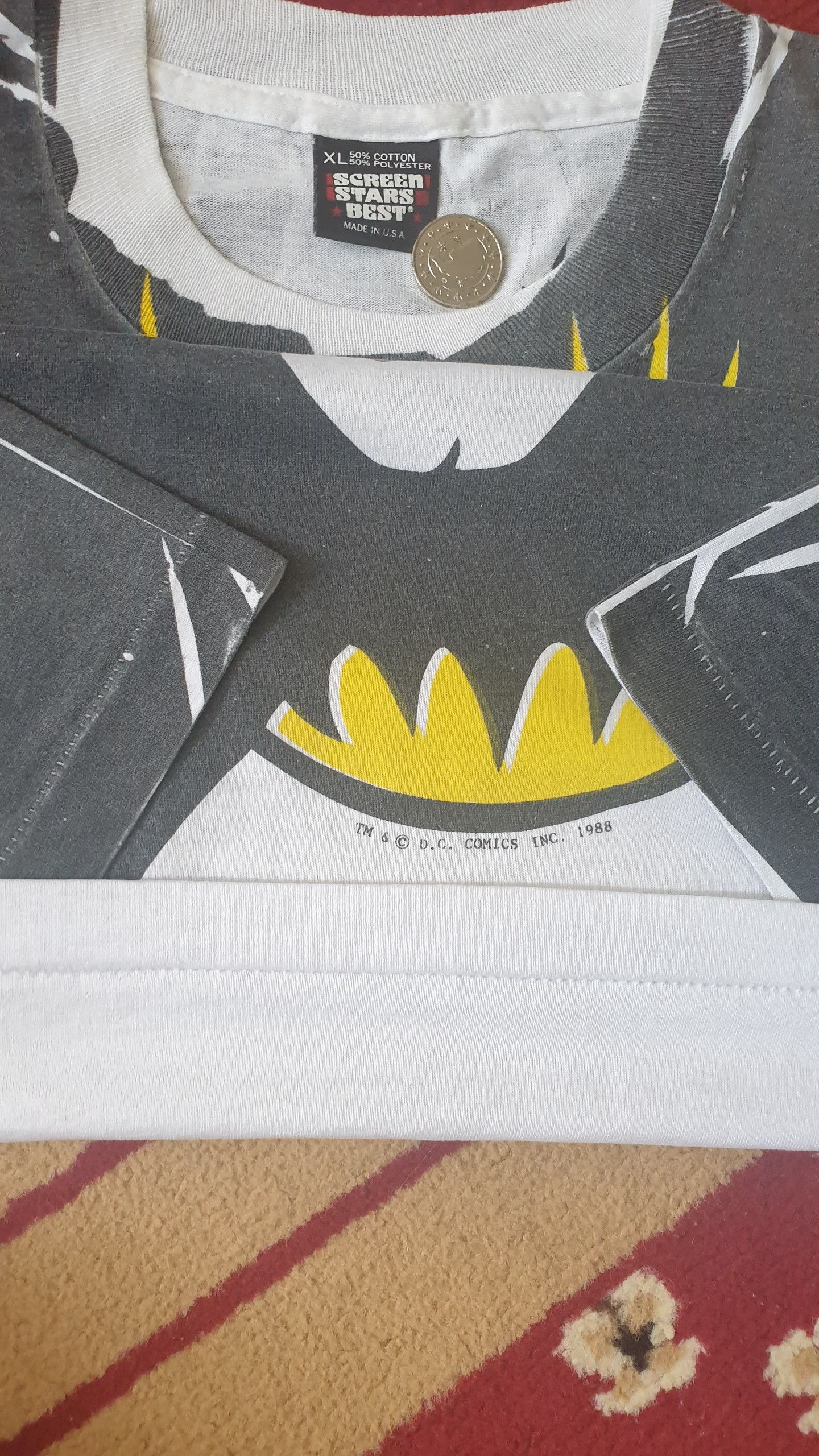 Other BATMAN - DC COMIC INC. 1988 (Vintage & Rare) Size US XL / EU 56 / 4 - 7 Thumbnail