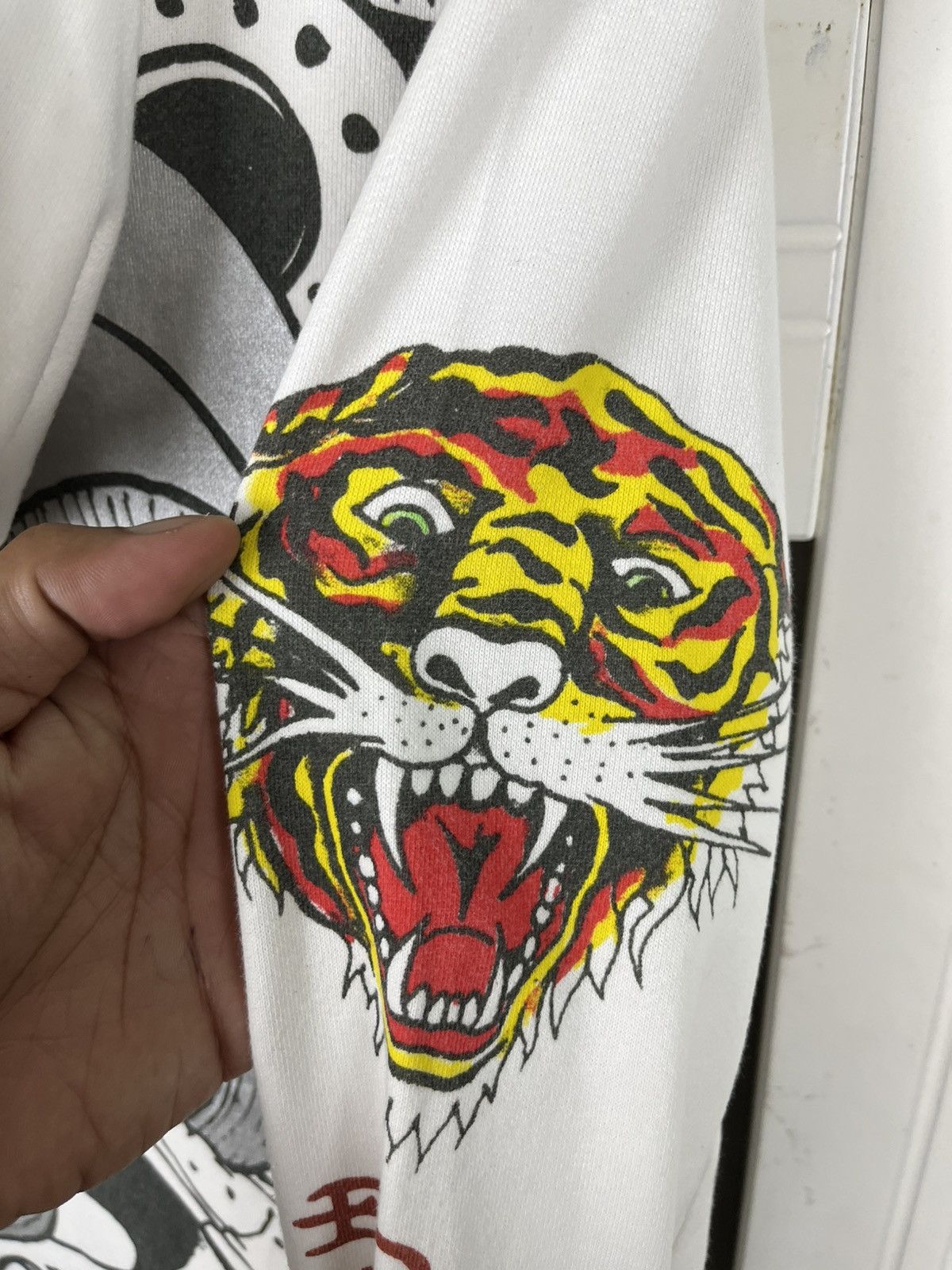 Ed Hardy × Vintage Vtg Ed Hardy Hoodie Zip Up Size US S / EU 44-46 / 1 - 8 Thumbnail