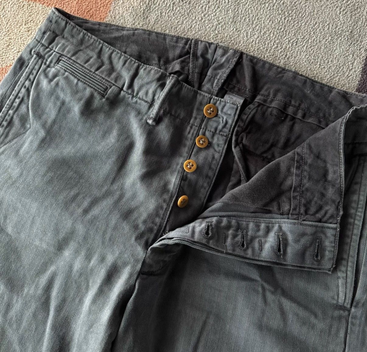 RRL Ralph Lauren RRL Ralph Lauren Double RL Herringbone Officer Pants K22 Size US 31 - 4 Thumbnail