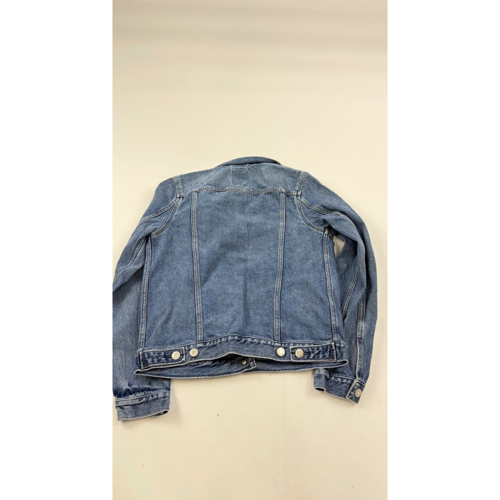 Gap GAP Jacket Womens XS Blue Denim Trucker Jean Coat 100% Cotton Casual Jacket Women XS Blue Denim Casual All Seasons Pockets Button Front Size 26" / US 2 / IT 38 - 7 Thumbnail