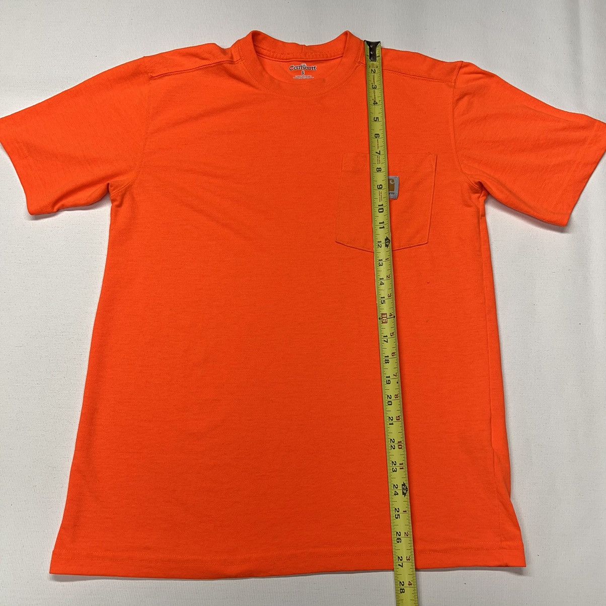 Carhartt Carhartt Tee Shirt Orange High Visibility Chest Pocket Logo Size US S / EU 44-46 / 1 - 17 Thumbnail