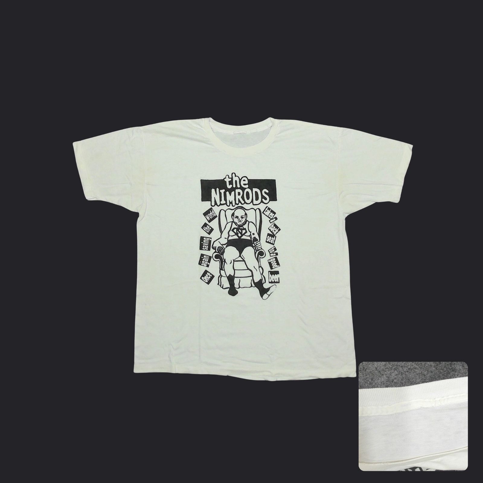 Vintage Vintage 90s The Nimrods Ohio Punk Single Stitch Tee XXL Size US XXL / EU 58 / 5 - 1 Thumbnail