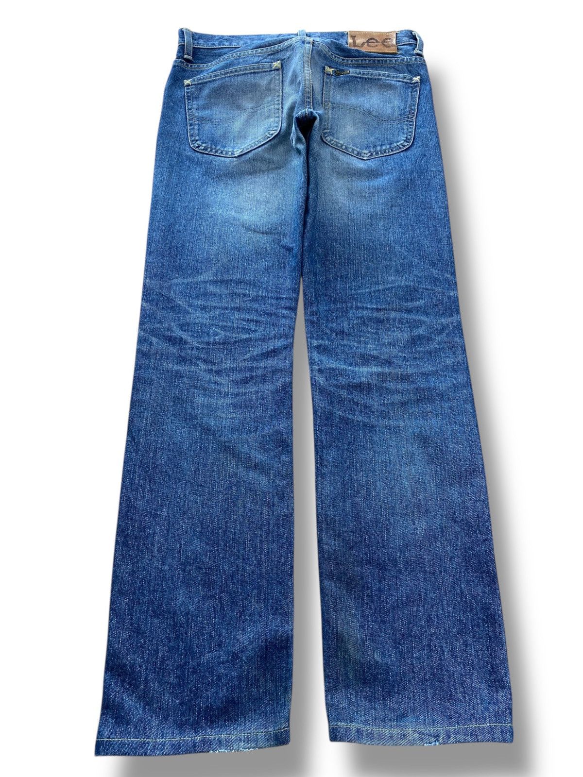 Lee Lee Riders Light Blue Wash Whiskered Style Skinny Leg Jeans Size US 31 - 3 Thumbnail
