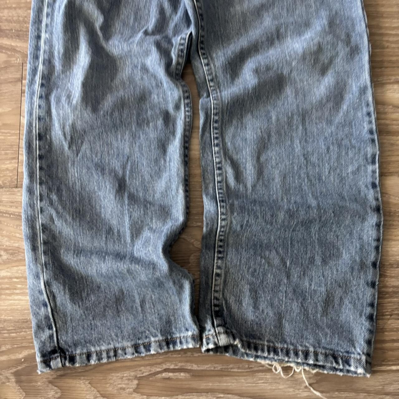 Vintage Crazy Vintage Y2K/2000s Grunge Dark Wash Essential Denim Jeans! 35x30 Size US 35 - 6 Thumbnail