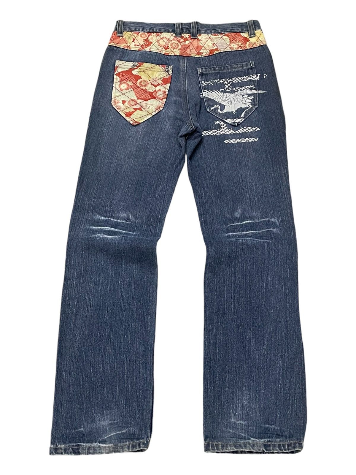 Japanese Brand × PPFM × semanticdesign Japanese traditional Art & Craft Daimond Quilt Jeans Size US 30 / EU 46 - 2 Thumbnail
