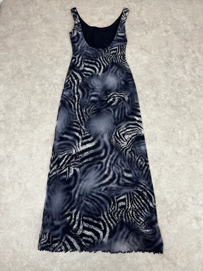 halle berry black dress 90s ROBERTO CAVALLI FW2000 TIGER DRESS – Pomchili