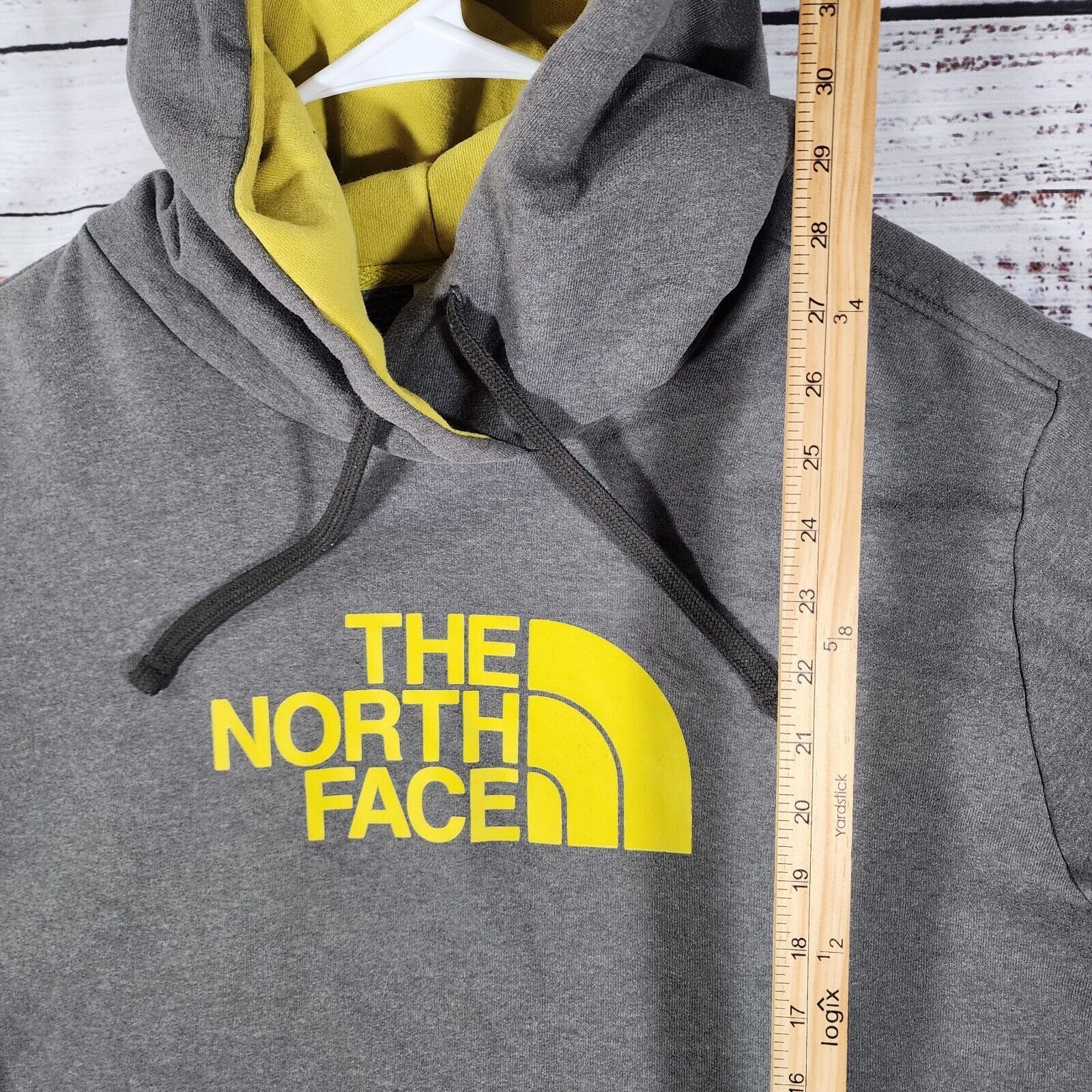 The North Face The North Face Big Logo Yellow/Grey Mens Hoodie Hooded 2XL Size US XXL / EU 58 / 5 - 8 Thumbnail