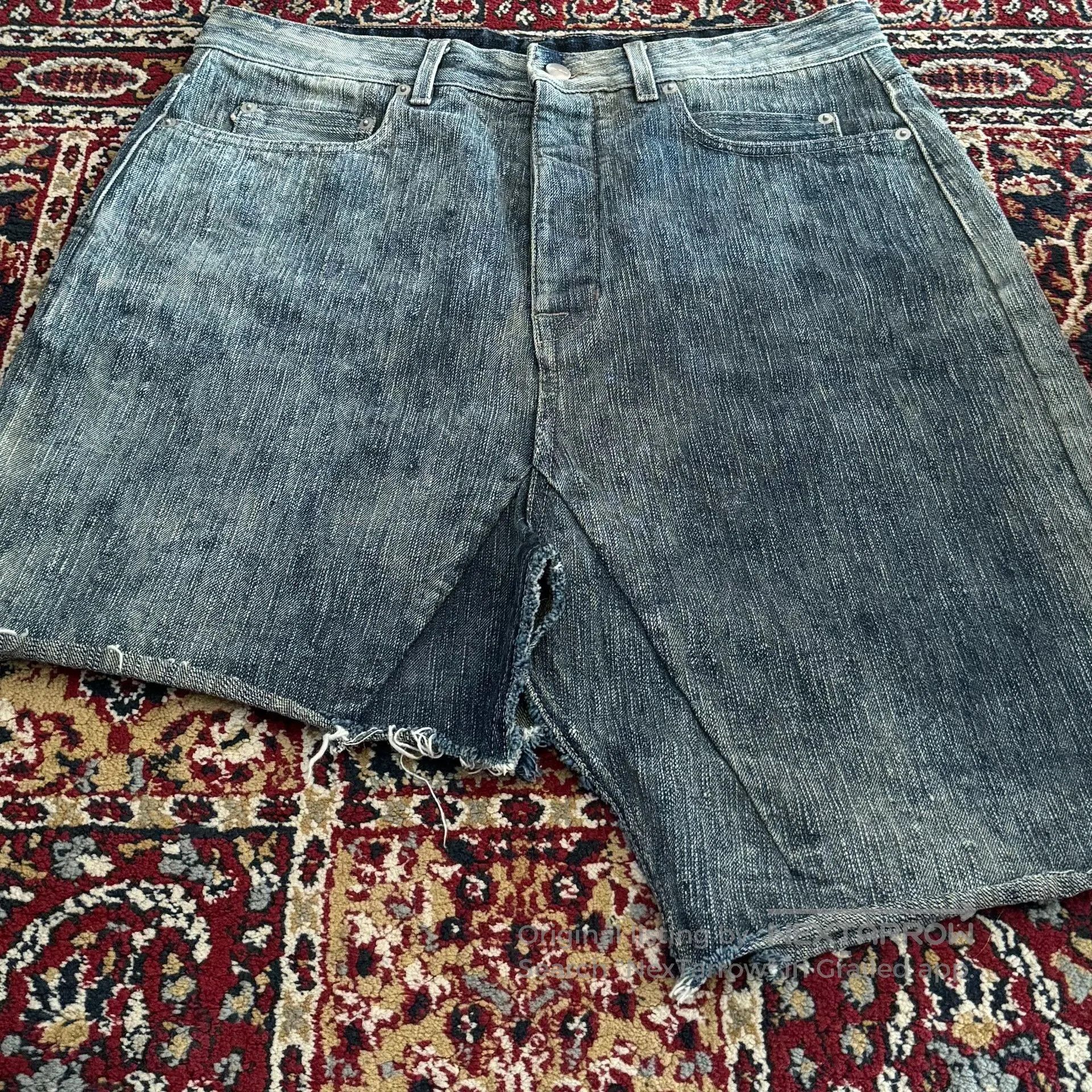 Rick Owens Rick Owens 19SS Mainline Slub Denim Skirt. Size US 32 / EU 48 - 4 Thumbnail