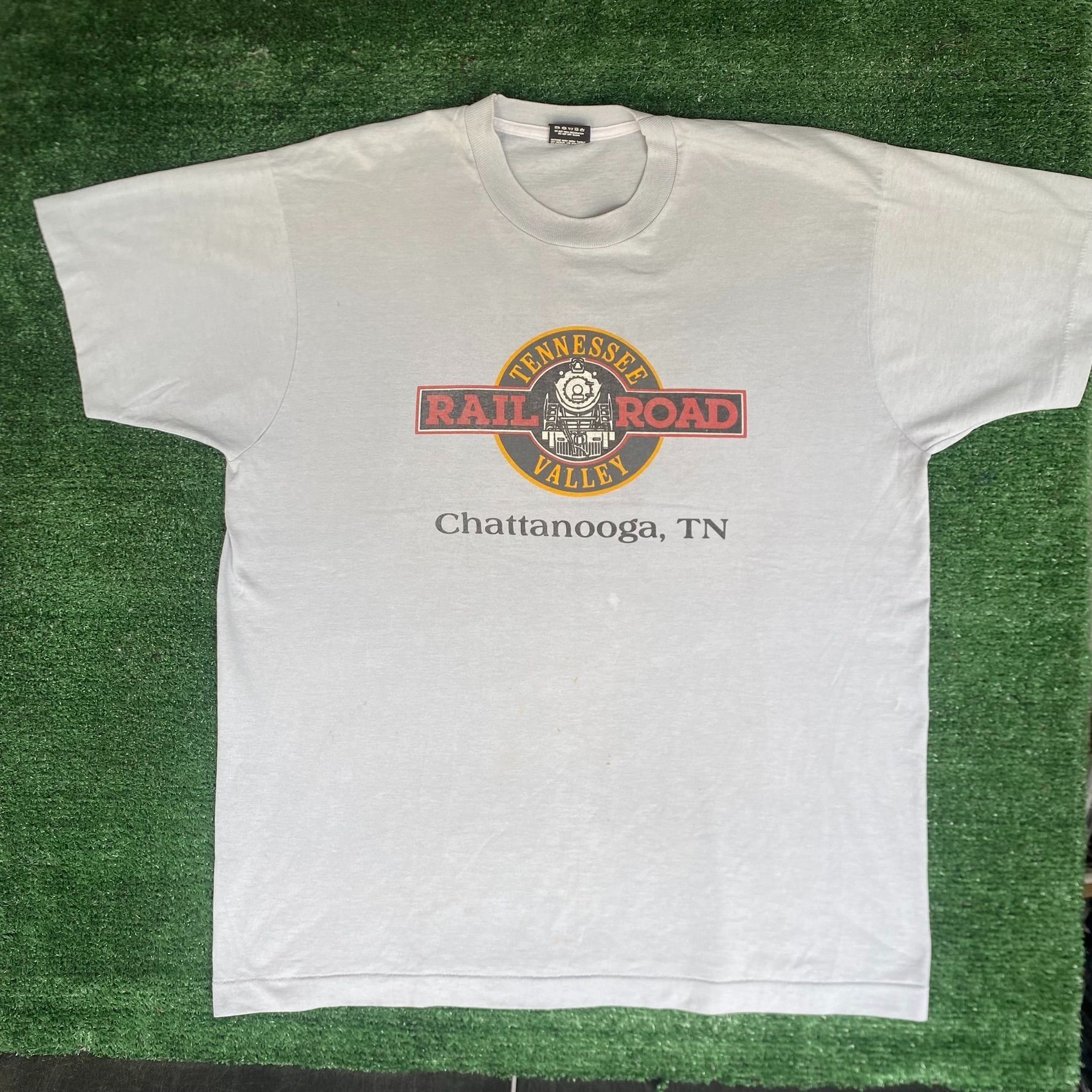 Vintage Vintage 80s Tennessee Railroad Shirt Train Single Stitch Tee Size US XL / EU 56 / 4 - 1 Thumbnail