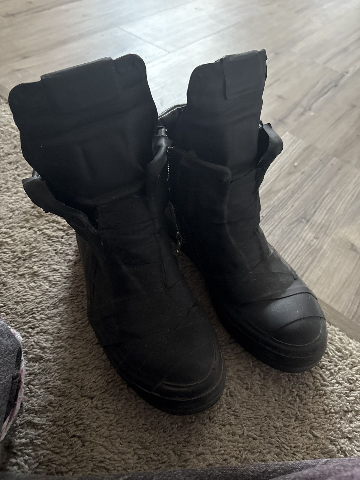 Rick Owens Rick owens performa rubber tapes geobasket in black