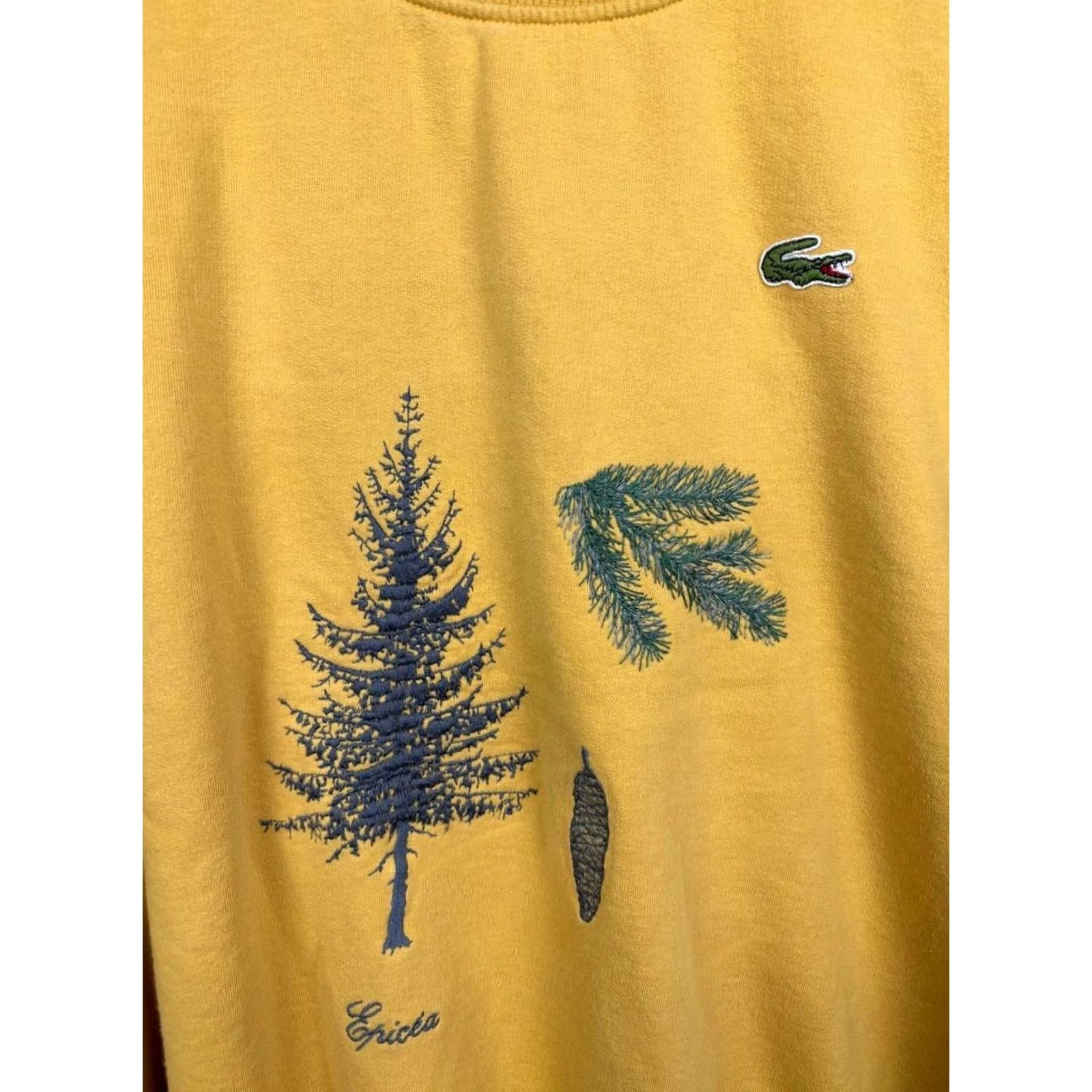 Lacoste Lacoste Sweatshirt Mens XL Yellow Cotton Crew Neck Pullover - Logo All Seasons Regular Fit Shirt Category: Sweatshirt Size US XL / EU 56 / 4 - 5 Thumbnail