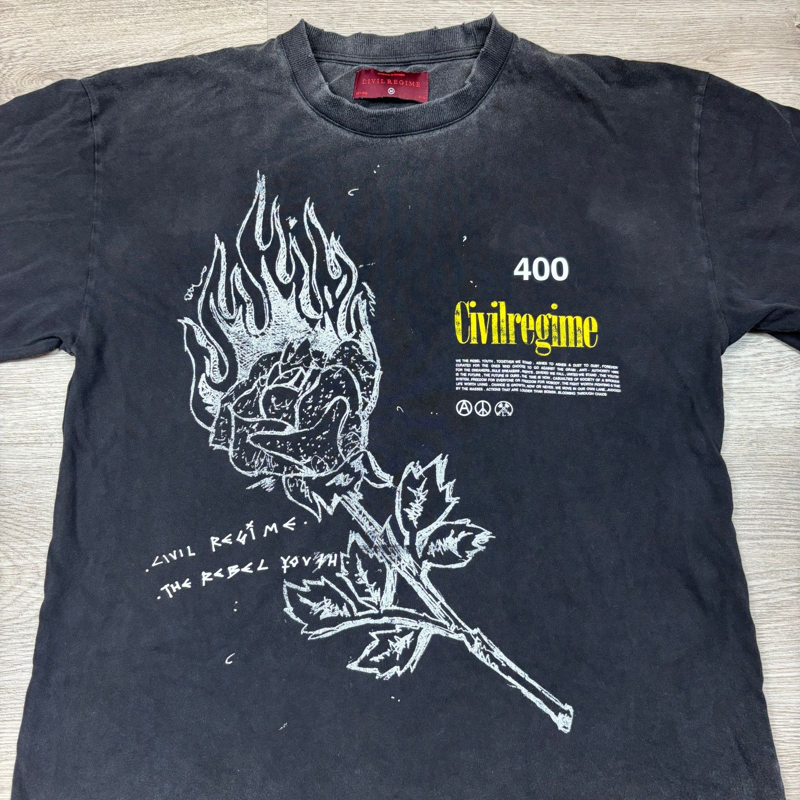 Civil Regime × Darc Sport Civil Regime The Rebel Youth Burning Rose Shirt Mens M 1/500 Size US M / EU 48-50 / 2 - 2 Thumbnail