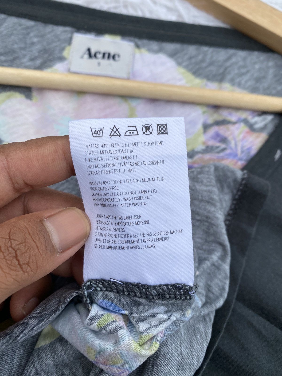 Acne Studios Rare ACNE Studios Florals Tshirt Size US S / EU 44-46 / 1 - 11 Thumbnail