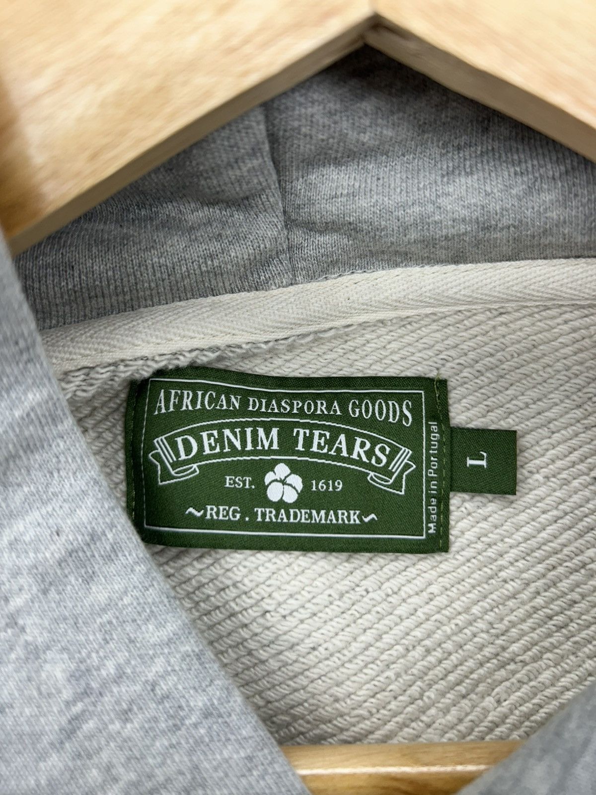 DENIM TEARS Denim Tears Cotton Wreath hoodie Grey Size US L / EU 52-54 / 3 - 4 Thumbnail