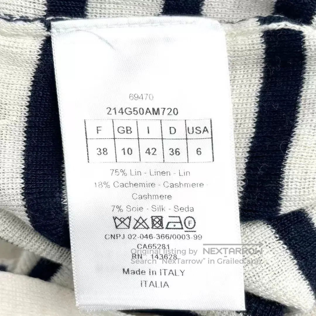 Dior Dior Striped Nautical Cardigan. Size S / US 4 / IT 40 - 4 Thumbnail