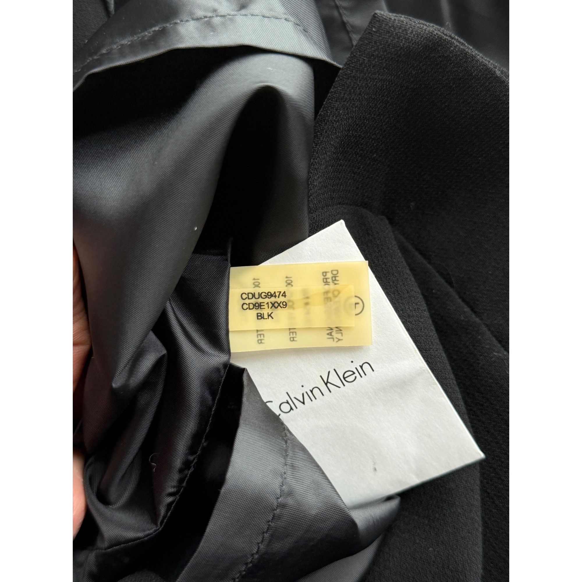 Calvin Klein NWT Calvin Klein Black Cap Sleeve Sheath Dress | Quiet Luxur Size S / US 4 / IT 40 - 14 Thumbnail