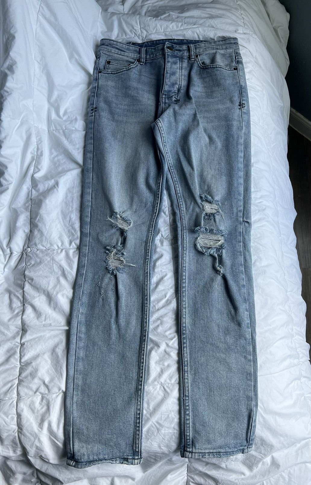 Designer × Ksubi Light Blue Ksubi Jeans Size US 30 / EU 46 - 4 Thumbnail