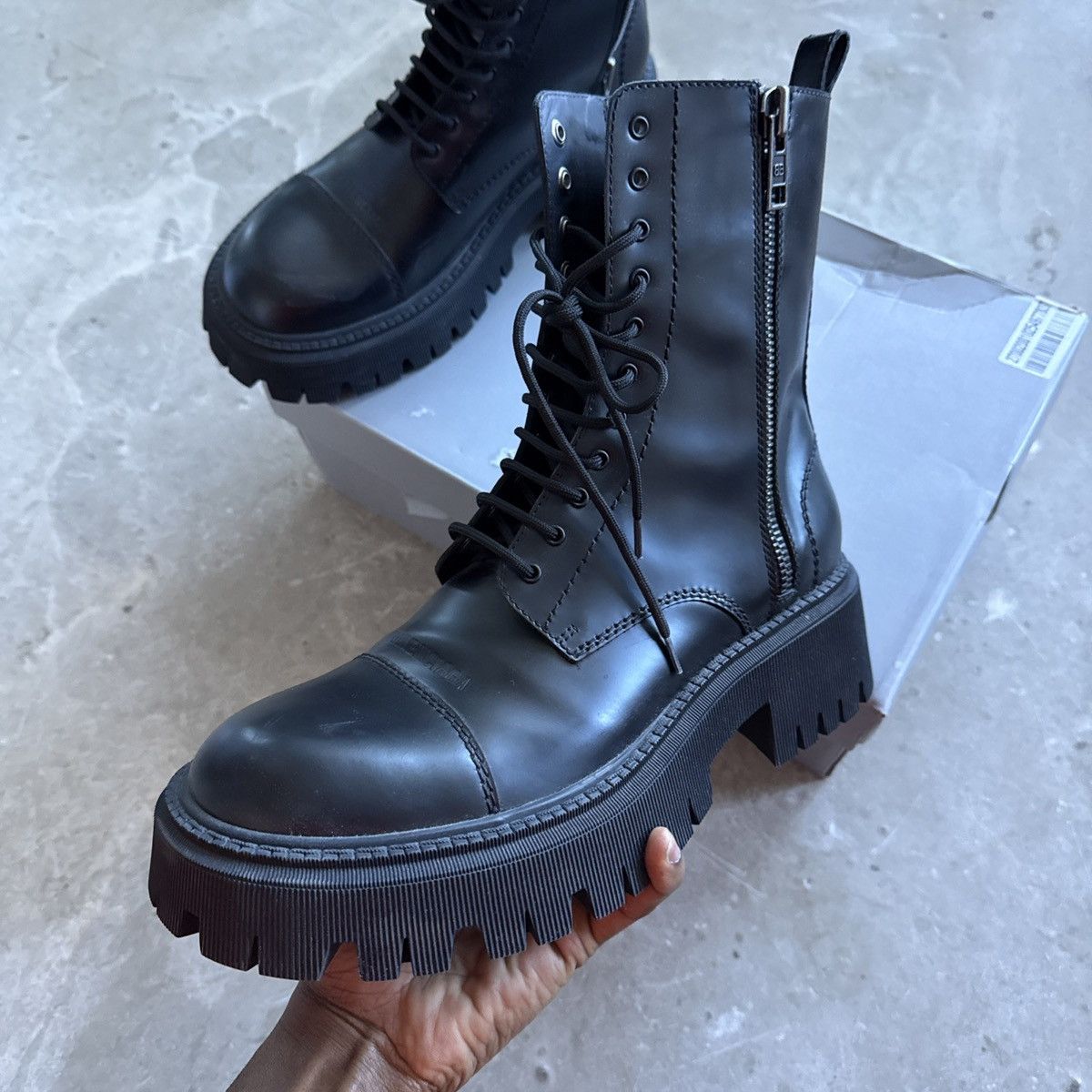 Balenciaga Balenciaga Tractor Zip Boots | Grailed