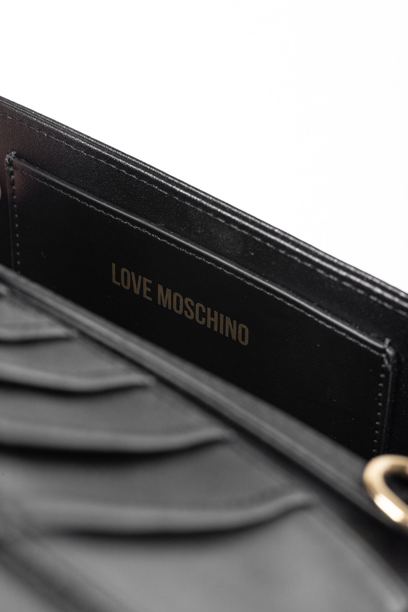 Love Moschino Love Moschino Croc-Embossed Faux-Leather Flap Crossbody Size ONE SIZE - 12 Thumbnail
