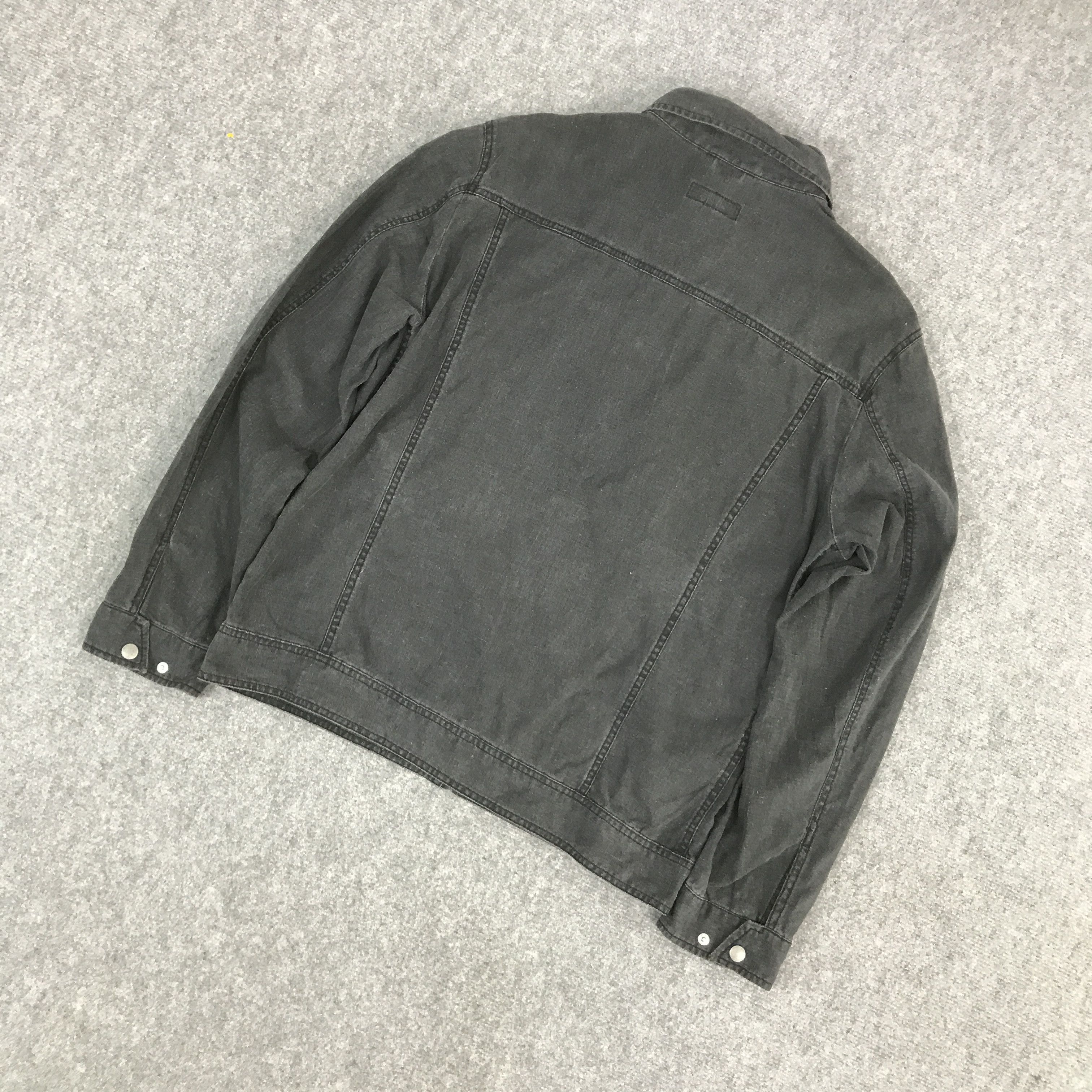 Japanese Brand JAPAN PUNK JACKET BLACK FADED FINWAY ZIPPER JACKET Size US L / EU 52-54 / 3 - 6 Thumbnail