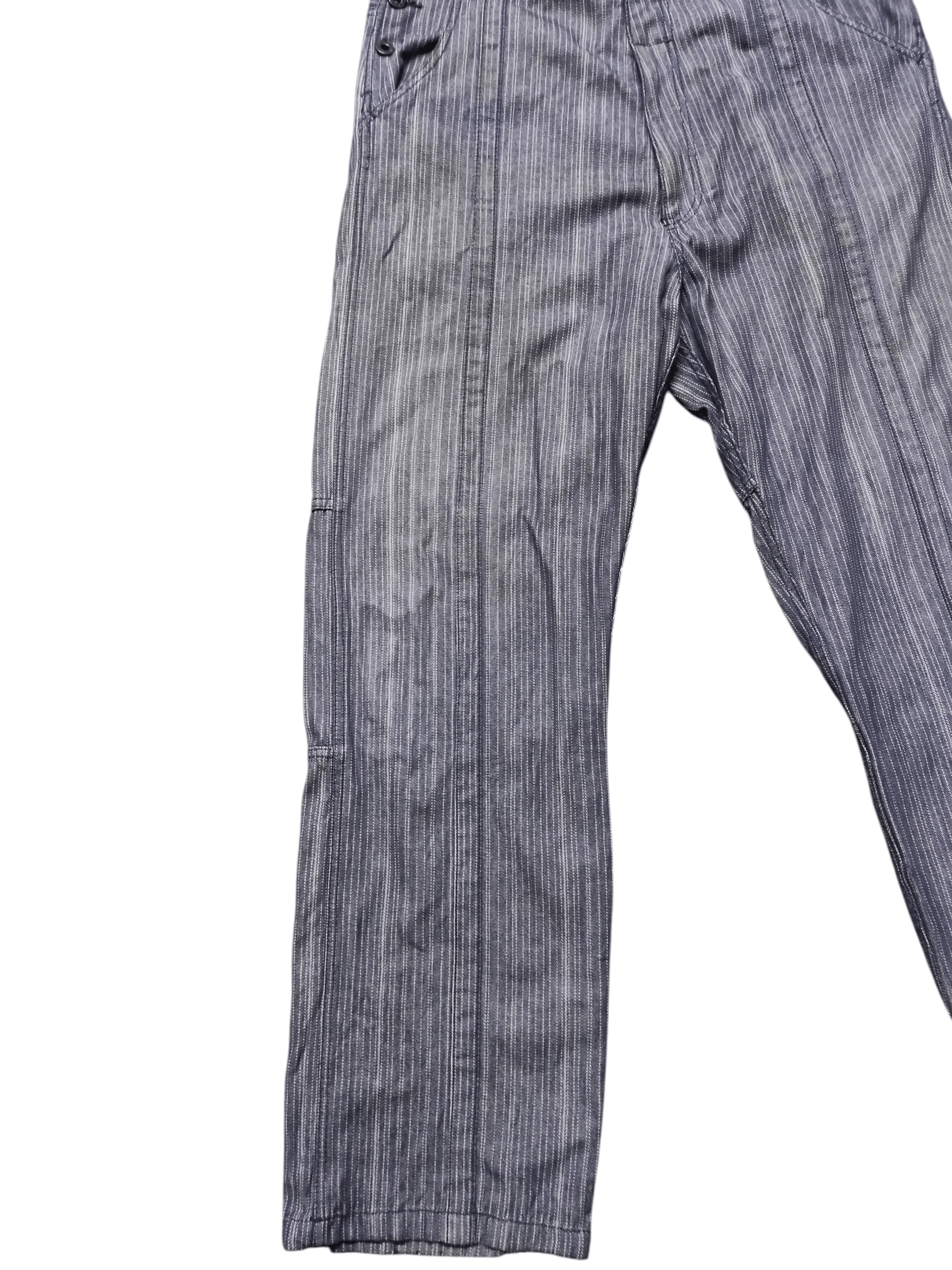 PPFM Vintage Rare PPFM Japanese Overall Denim Indigo Stripe Size US 34 / EU 50 - 12 Thumbnail